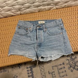 Madewell released fit denim shorts